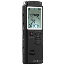 8GB Professional Digital Audio Voice Recorder with Real Time Display a Key Lock Screen Telephone Recording MP3 Player